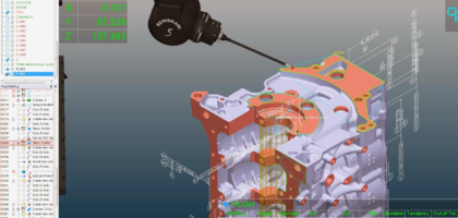 Calibración en Metrología Dimensional con tecnología de 5 ejes de Renishaw y Metrolog X4 para garantizar precisión en la inspección de piezas.